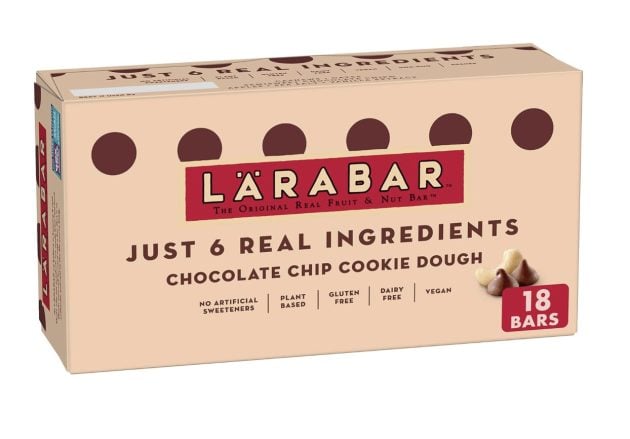 Larabar Chocolate Chip Cookie Dough, Gluten Free Fruit & Nut Bar, 18 Ct